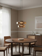 Mouth-blown glass pendant light with smoke grey tinted shade