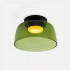 Indbygningsloftlampe, lagdelt tonet glas, integreret LED