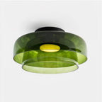 Indbygningsloftlampe, lagdelt tonet glas, integreret LED