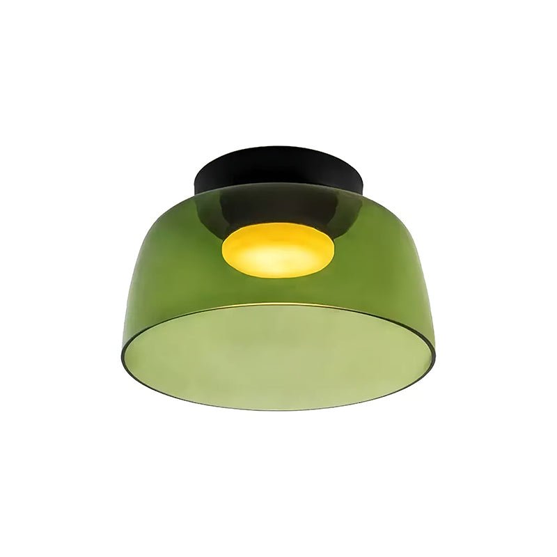 Indbygningsloftlampe, lagdelt tonet glas, integreret LED