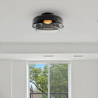 Indbygningsloftlampe, lagdelt tonet glas, integreret LED