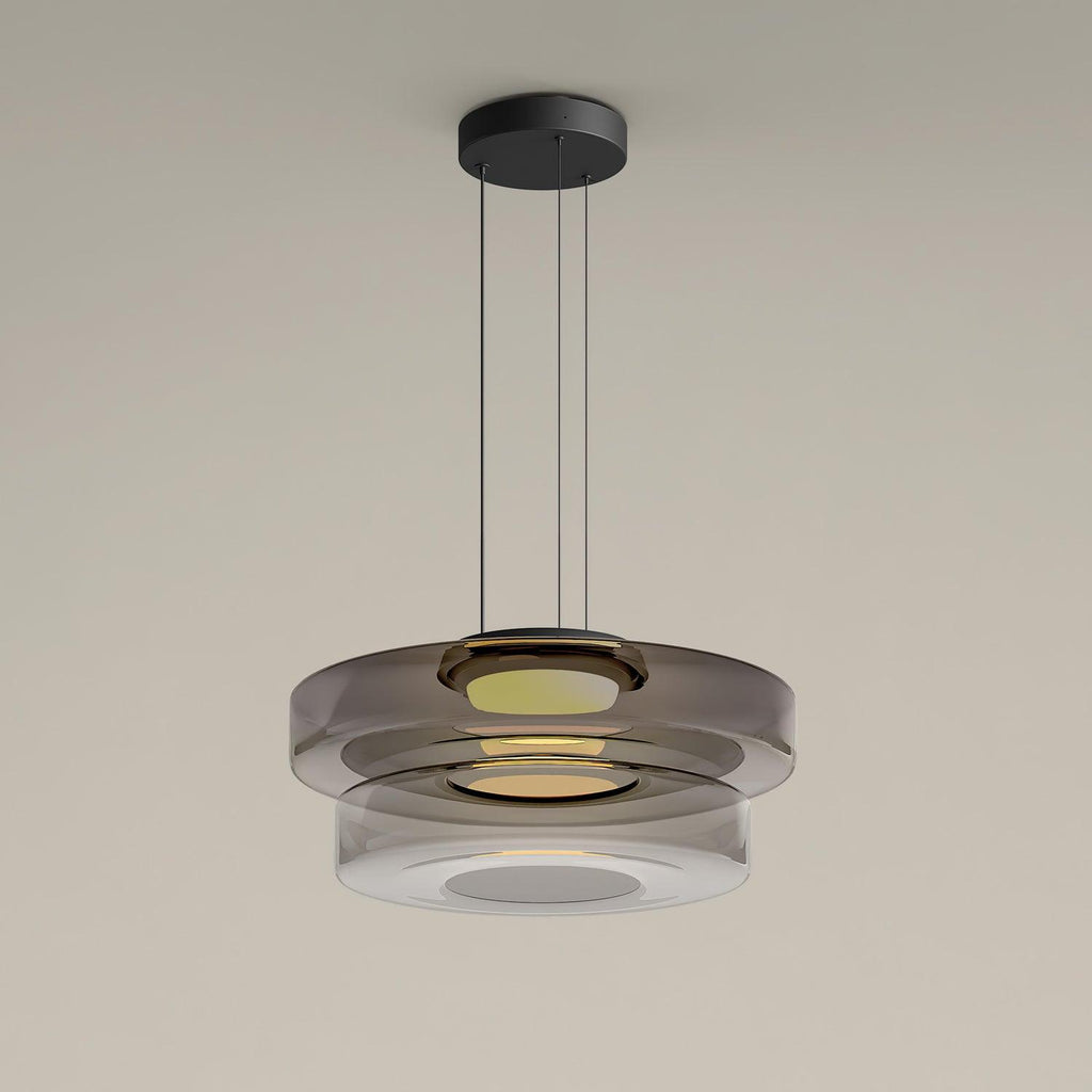 Levels Series Pendant Light, Mouth-Blown Glass LED