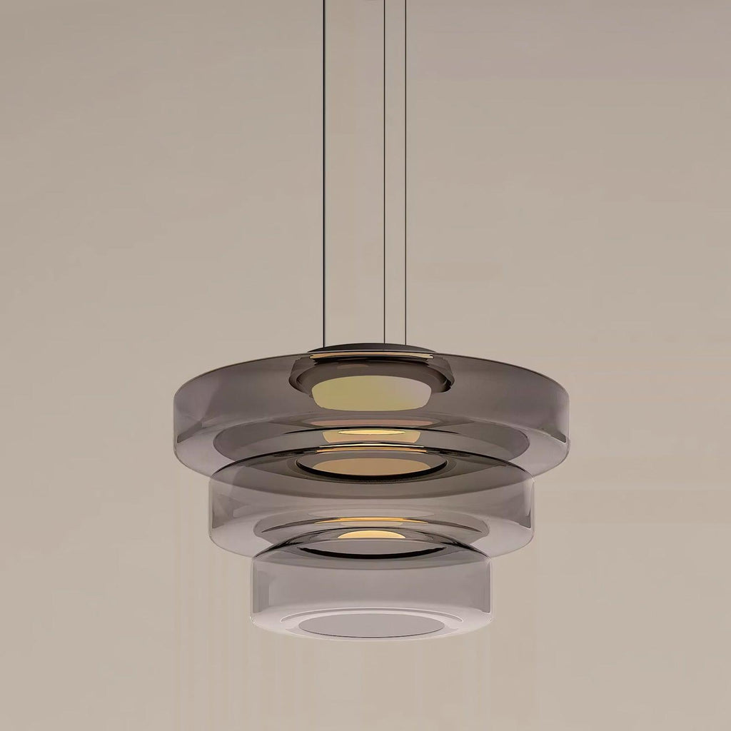 Levels Series Pendant Light, Mouth-Blown Glass LED