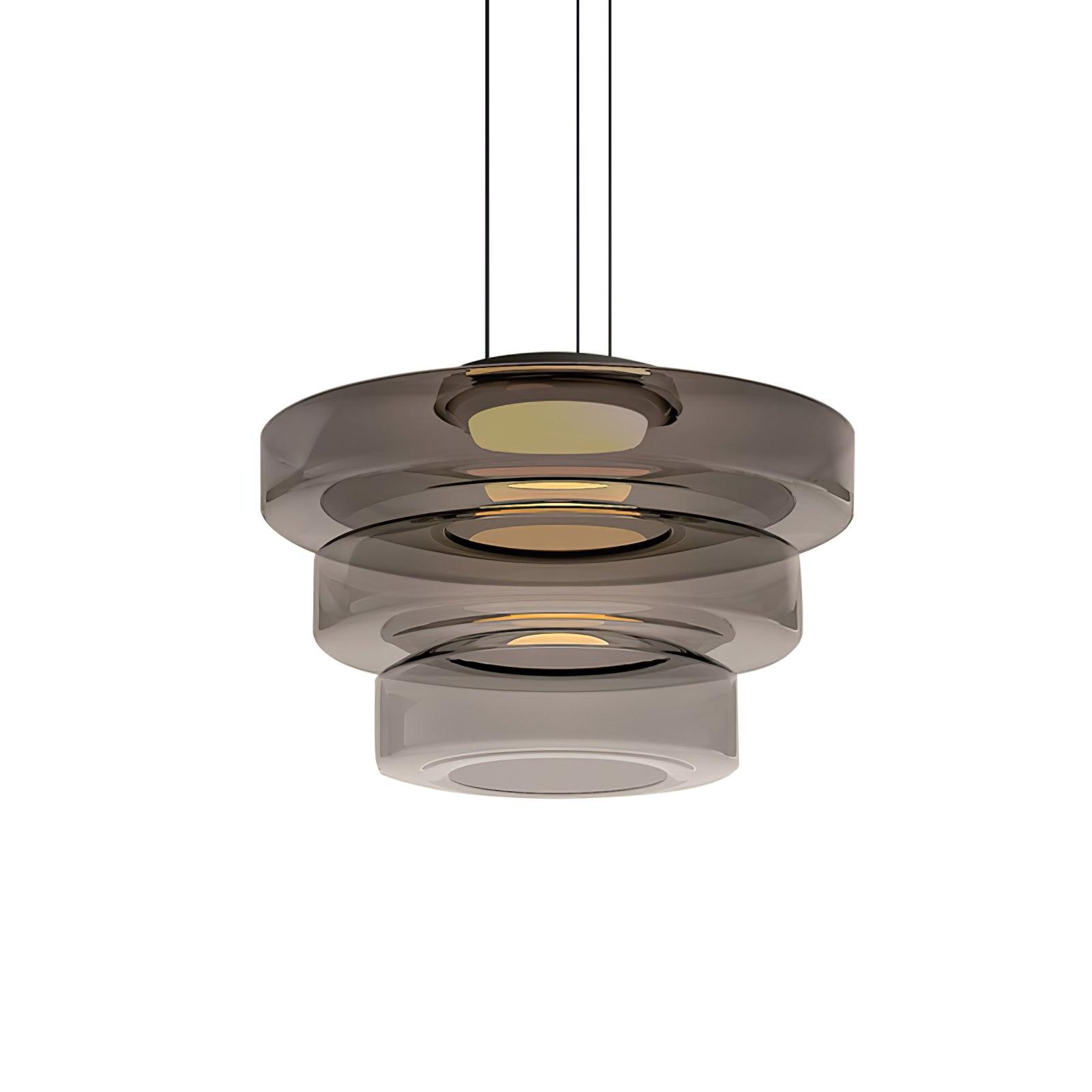 Levels Series Pendant Light, Mouth-Blown Glass LED
