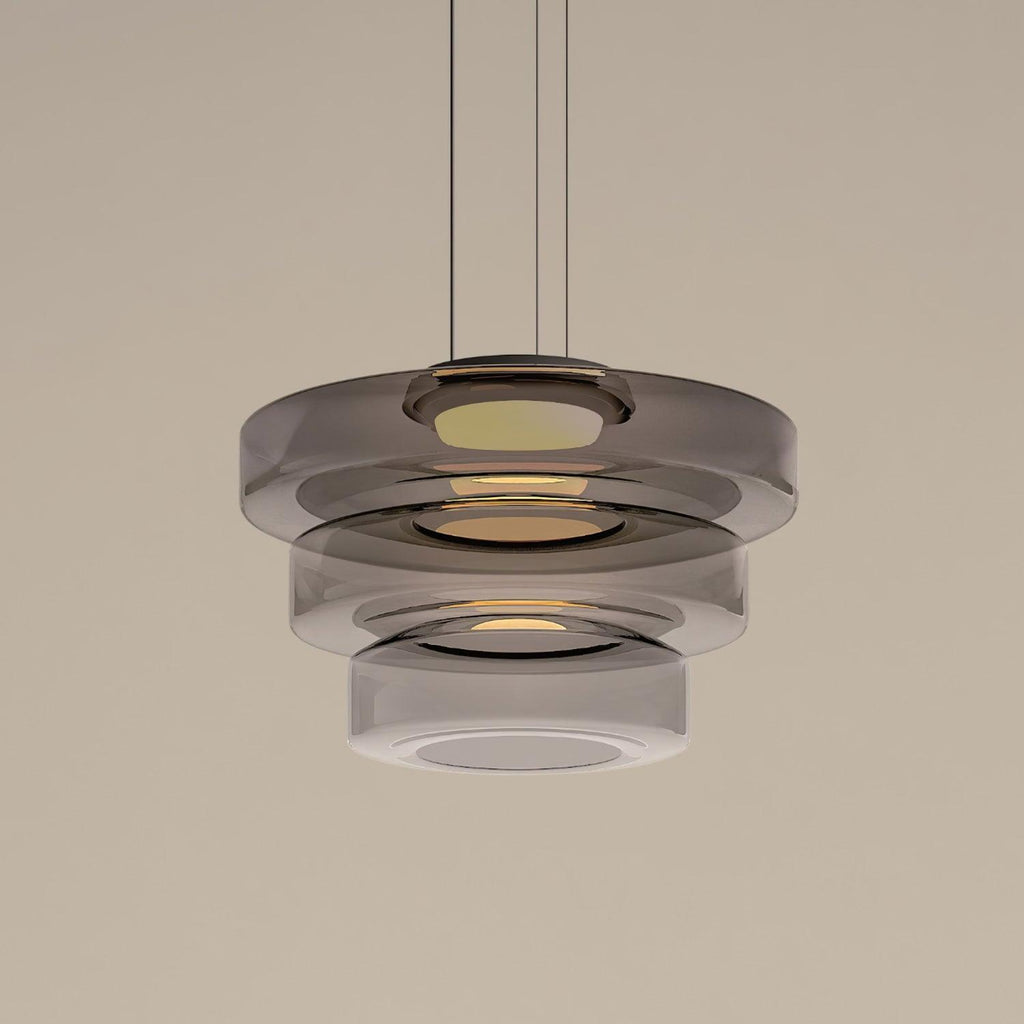 Levels Series Pendant Light, Mouth-Blown Glass LED