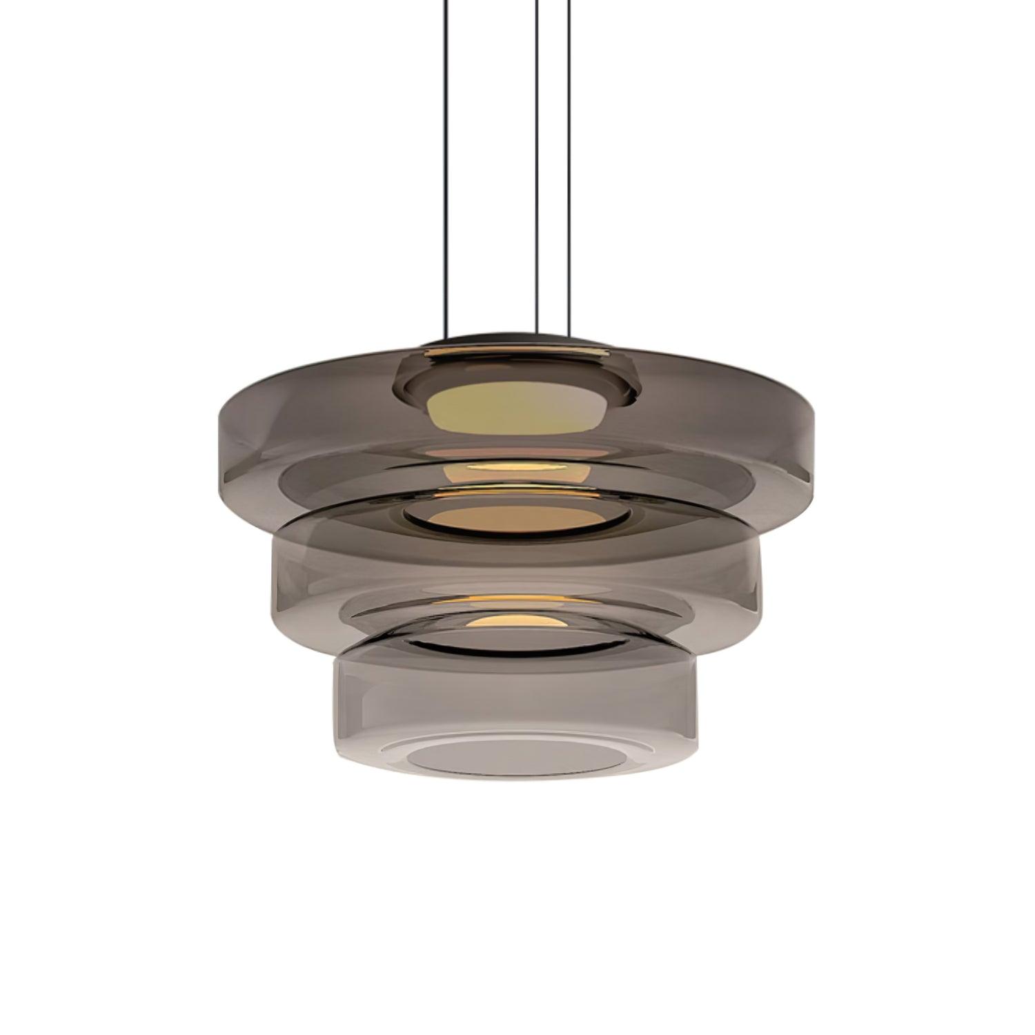 Levels Series Pendant Light, Mouth-Blown Glass LED