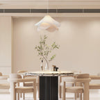 Ethereal Bloom plug-in pendant light lifestyle shot above a living space