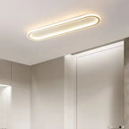 36-Inch Linear Metal Ceiling Light, Matte LED Hallway Fixture