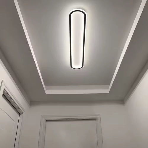 36-tommer lineært metalloftlys, mat LED-gangarmatur
