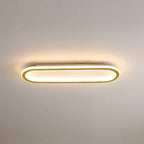 36-Inch Linear Metal Ceiling Light, Matte LED Hallway Fixture