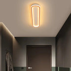 36-Inch Linear Metal Ceiling Light, Matte LED Hallway Fixture