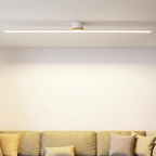 24-Inch LED Ceiling Light, Linear Metal Frame, Flush-Mount Fixture