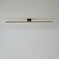 24-Inch LED Ceiling Light, Linear Metal Frame, Flush-Mount Fixture