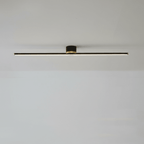 24-Inch LED Ceiling Light, Linear Metal Frame, Flush-Mount Fixture