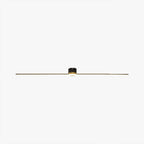 24-Inch LED Ceiling Light, Linear Metal Frame, Flush-Mount Fixture