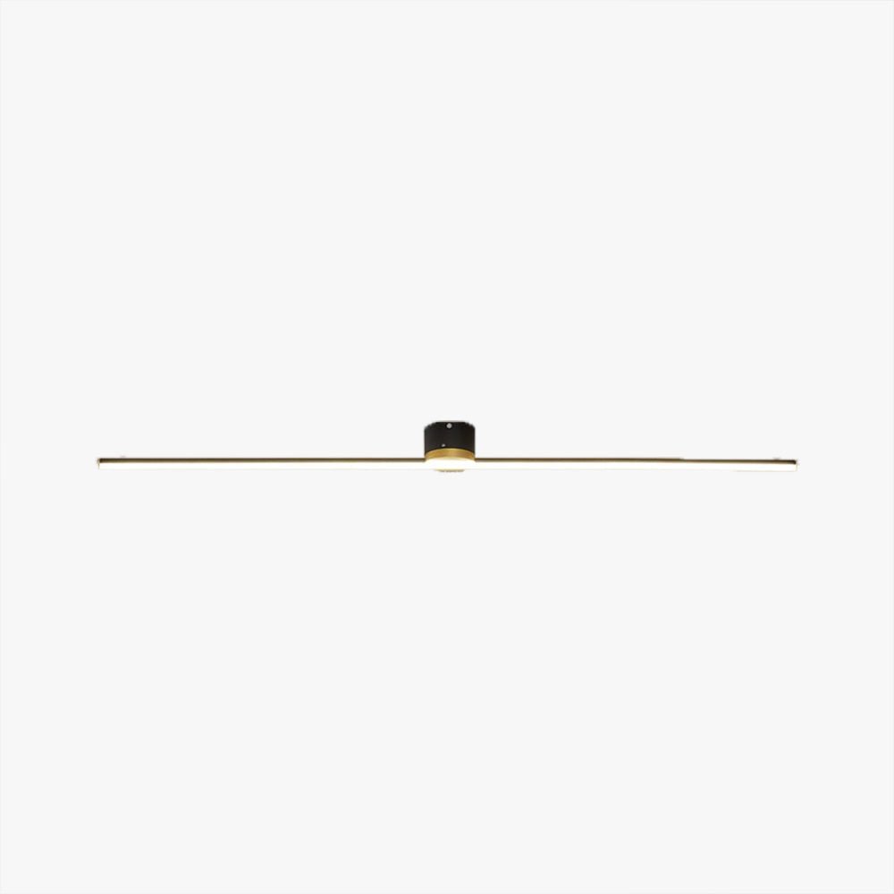 24-Inch LED Ceiling Light, Linear Metal Frame, Flush-Mount Fixture