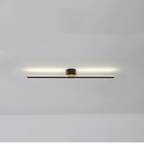 24-Inch LED Ceiling Light, Linear Metal Frame, Flush-Mount Fixture