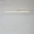24-Inch LED Ceiling Light, Linear Metal Frame, Flush-Mount Fixture