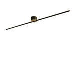 24-Inch LED Ceiling Light, Linear Metal Frame, Flush-Mount Fixture