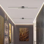 12-Inch Linear Ceiling Light, Semi-Flush Metal Fixture, Modern Design