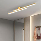 12-Inch Linear Ceiling Light, Semi-Flush Metal Fixture, Modern Design