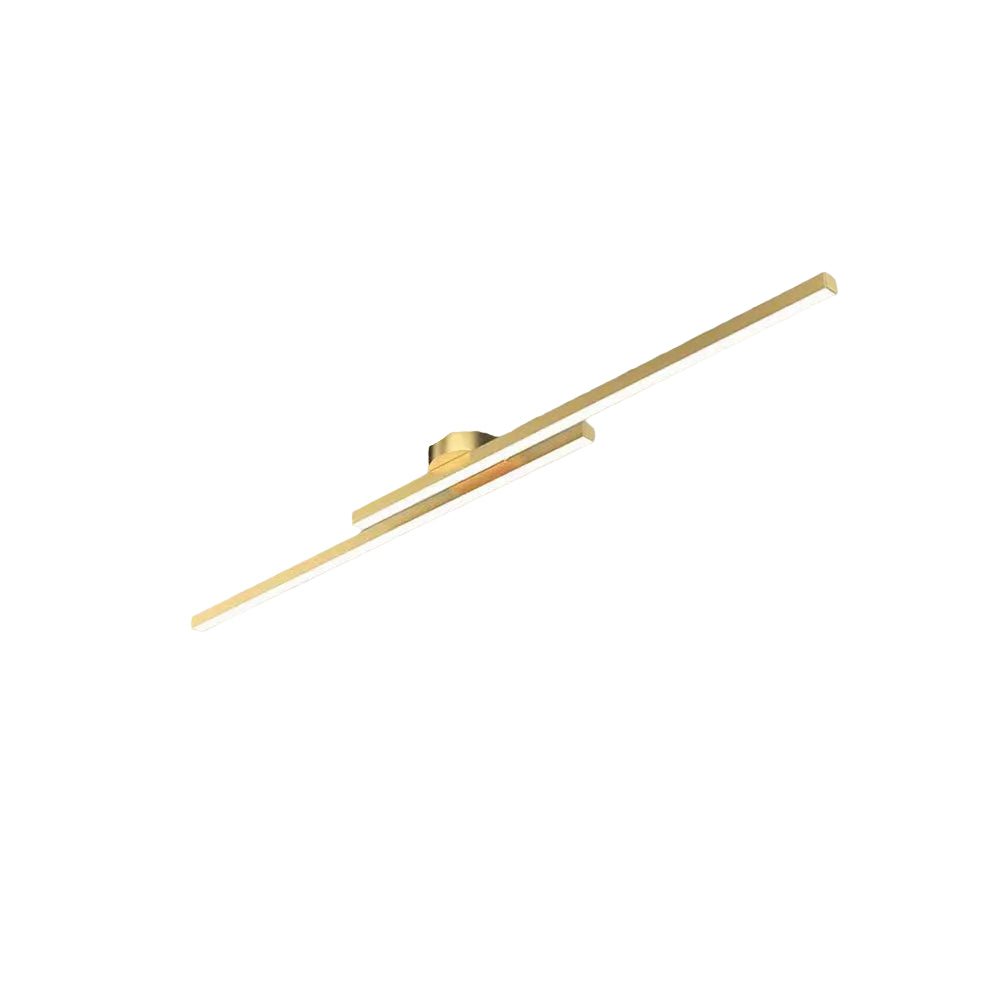 12-Inch Linear Ceiling Light, Semi-Flush Metal Fixture, Modern Design