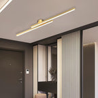 12-Inch Linear Ceiling Light, Semi-Flush Metal Fixture, Modern Design