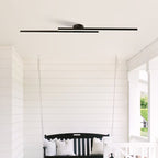 12-Inch Linear Ceiling Light, Semi-Flush Metal Fixture, Modern Design