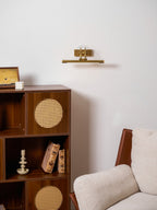 Dark bronze vanity light shown close to reveal its finish