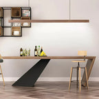 36-Inch Wood Beam Pendant Light, Modern Linear Ceiling Fixture