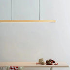 36-Inch Wood Beam Pendant Light, Modern Linear Ceiling Fixture