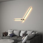 Slim LED tube mounted on the ceiling as a flush accent light