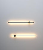 Linear LED ceiling light glowing as a clean line overhead