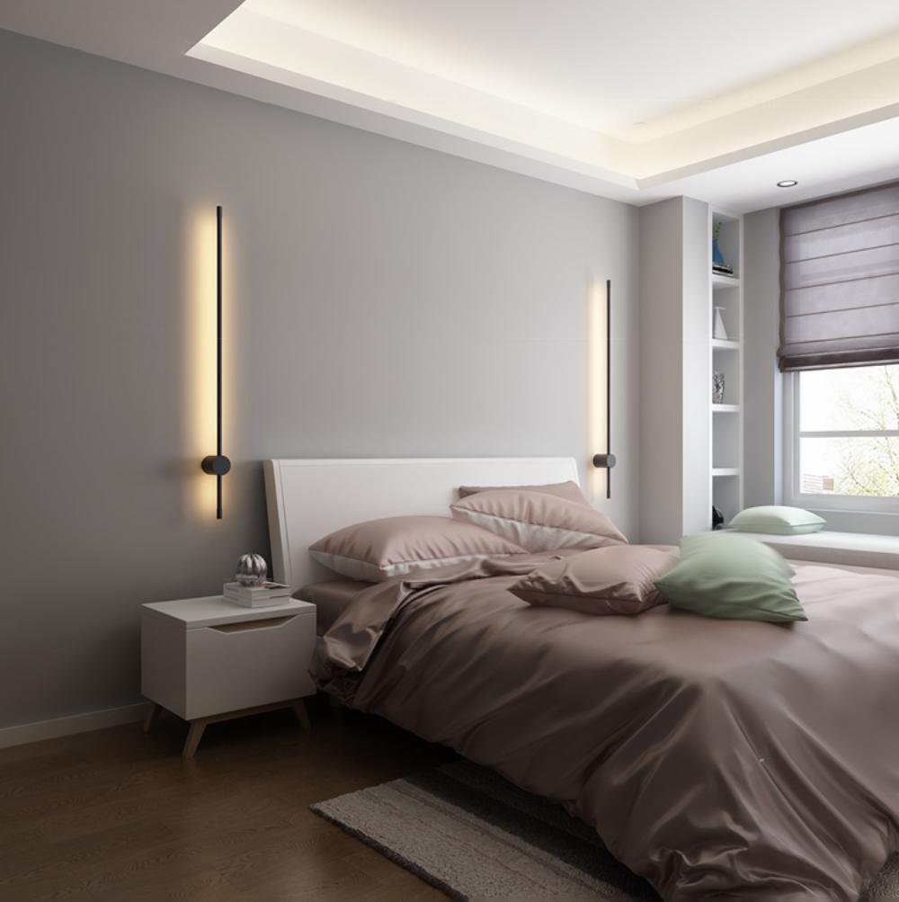 Ultra-slim LED tube light casting architectural accent light