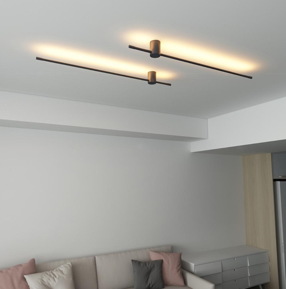 Linear LED ceiling light shown as a clean line overhead