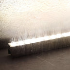 Unitey lineær LED-vægvasker, børstet aluminium, lavspænding
