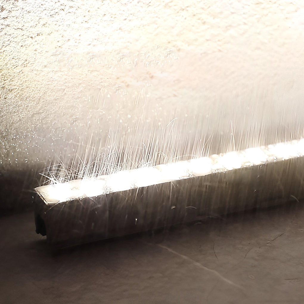 Unitey lineær LED-vægvasker, børstet aluminium, lavspænding