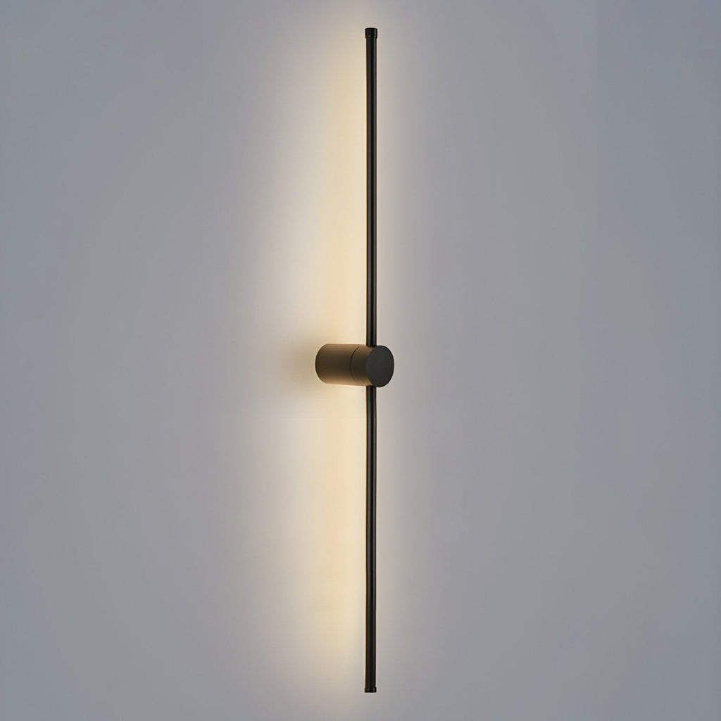 Linear LED wall light casting soft even accent light