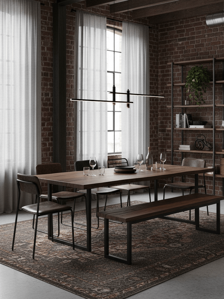 Linear pendant light suspended fixture with slim profile