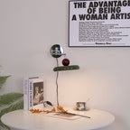 Lola Wall Lamp, Round Disc, Plug-In, Integrated LED, Chrome or Green