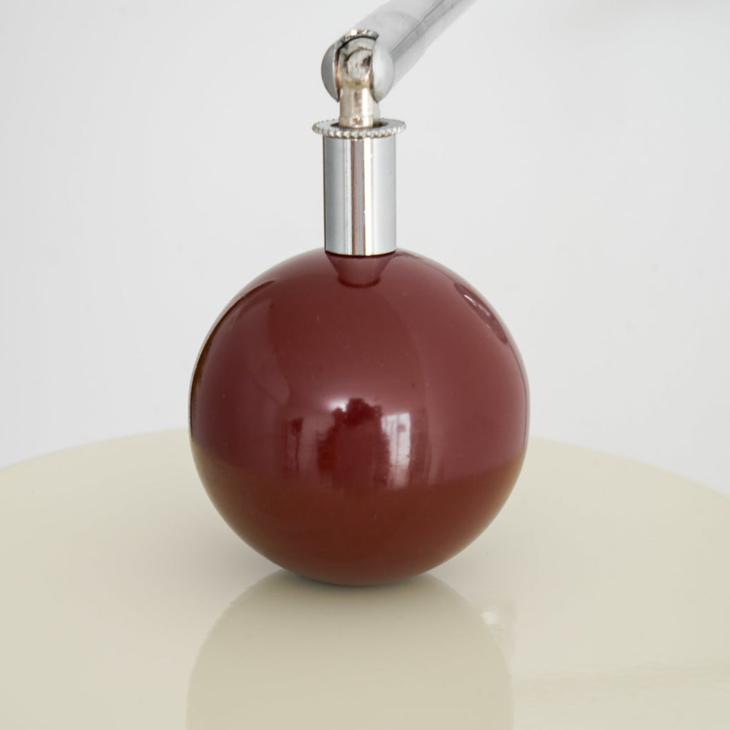 Lola Wall Lamp, Round Disc, Plug-In, Integrated LED, Chrome or Green