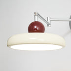 Lola Wall Lamp, Round Disc, Plug-In, Integrated LED, Chrome or Green