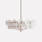 Ventilo Amber Chandelier, Murano-Style Glass Globes, 8 to 12 Lights