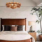 Ventilo Amber Chandelier, Murano-Style Glass Globes, 8 to 12 Lights