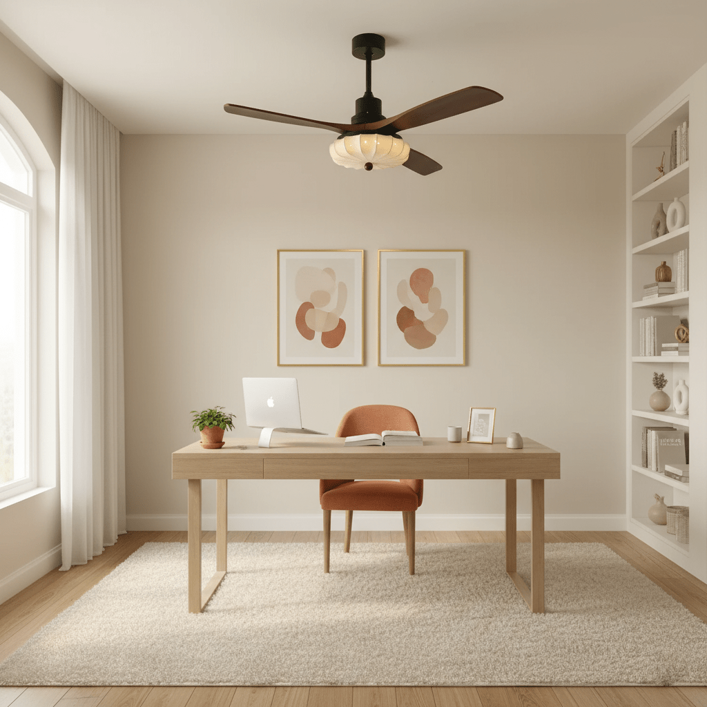Lotus Bloom ceiling fan light close view of shade texture