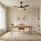 Lotus Bloom ceiling fan light close view of shade texture