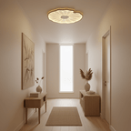 Lotus leaf ceiling light flush mount shown on a white ceiling