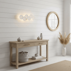 White ceramic lotus petal wall lamp single column layout