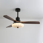 Lotus Bloom ceiling fan light in a styled room interior