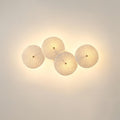 Olivia Ceramic Wall Sconce, Cascading Lotus-Petal Design, G4 Bulb